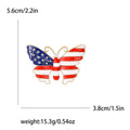 Alloy Rhinestone Butterfly Brooch Luxury Painted Lapel Pin For Clothing view 5