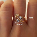 Korean Fashion Rose Flower Ring, Niche Minimalist Style European American Cross Border Jewelry view 3