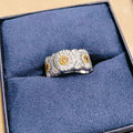 Daisy Flower Statement Ring Classic European American Hip Hop Fashion Finger Jewelry view 4