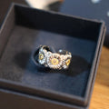 Daisy Flower Statement Ring Classic European American Hip Hop Fashion Finger Jewelry view 2