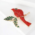 Enamel Alloy Rhinestone Bird Brooch For Cute Animal Clothing Accessories view 2