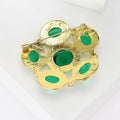 Alloy Glass Palace Style Brooch Pin For Elegant Women's Apparel view 3