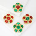 Alloy Glass Palace Style Brooch Pin For Elegant Women's Apparel view 1