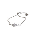 Luxury Zircon Flower Adjustable Drawstring Bangle For Women Elegant Sparkling Floral Jewelry view 5