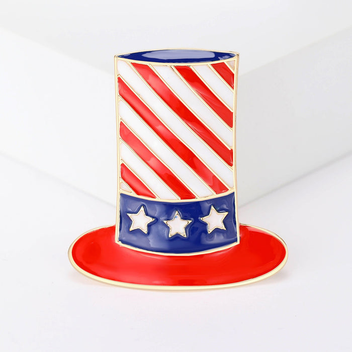 Alloy Fresh Style Hat Brooch For Autumn Apparel Accessories