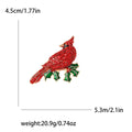 Alloy Branch Bird Brooch Pin For Women Coats And Anti Exposure view 5