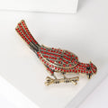 Alloy Enamel Rhinestone Bird Brooch Pin For Fashion Clothing Decoration view 3