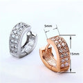 Heart Shape Hollow Filigree Earrings Exaggerated Banquet Wedding Ear Clips For Men And Women view 5