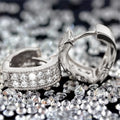 Heart Shape Hollow Filigree Earrings Exaggerated Banquet Wedding Ear Clips For Men And Women view 3