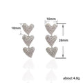 Sparkling Galaxy Heart Earrings For Women Niche Design Fashion Stud Earrings 2023 Trend Jewelry view 5