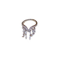 Korean Zircon Tassel Open Ring For Women view 5