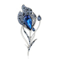 Alloy Rhinestone Feather Brooch Pin For Women's Suits And Cardigans view 5