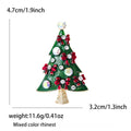 Alloy Enamel Christmas Tree Brooch Pin For Holiday Apparel – Multicolor view 5