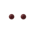 Elegant Red Faux Pearl Round Stud Earrings For Women, Minimalist Light Luxury Geometric Ball Earrings view 5