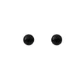 Light Luxury Black Faux Pearl Stud Earrings For Women, Minimalist Round Bead Silver Needle Earrings view 5