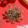 Rhinestone Alloy Snowflake Brooch Pin For Coats And Apparel view 3