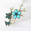 Alloy Butterfly Branch Lapel Pin For Suits Coats And Anti Exposure Brooch view 6