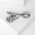 Alloy Crystal Potted Plant Brooch For Creative Clothing Decoration view 3