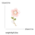 Alloy Pearl Rhinestone Daisy Brooch Pin For Coats And Cardigans view 5