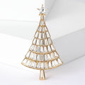 Alloy Rhinestone Christmas Tree Brooch For Coats Cardigans And Jackets view 6