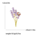 Alloy Rhinestone Wheat Ladybug Brooch Pin For Suits Coats And Shawls view 5