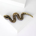 Alloy Rhinestone Snake Brooch Pin For Personalized Fashion Apparel view 3