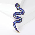 Alloy Rhinestone Snake Brooch Pin For Personalized Fashion Apparel view 6