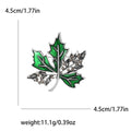 Alloy Rhinestone Maple Leaf Brooch For Fashion Clothing Accessories view 4