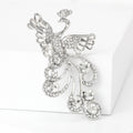 Metal Alloy Rhinestone Phoenix Brooch For Sweaters And Blazers view 4