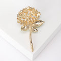 Alloy Enamel Hydrangea Brooch Pin For Suits And Coats view 3