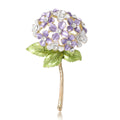 Alloy Enamel Hydrangea Brooch Pin For Suits And Coats view 5