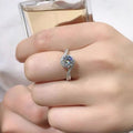 Eight Hearts Eight Arrows Simulated Moissanite Ring Proposal Wedding Anniversary Jewelry view 4