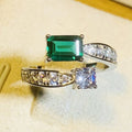 European American Open Ring For Women, Vintage Princess Style Adjustable Statement Finger Ring view 3