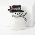Alloy Enamel Rhinestone Snowman Brooch For Christmas Lapel Decoration view 4