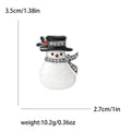 Alloy Enamel Rhinestone Snowman Brooch For Christmas Lapel Decoration view 5