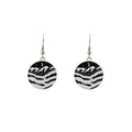 Elegant Alloy Enamel Round Drop Earrings With Wave Mountain Hot Air Balloon Nature Scene Earrings view 5
