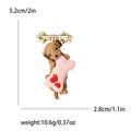 Cute Enamel Alloy Dog Brooch For Unisex Clothing Accessories view 5