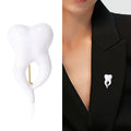 Alloy Enamel Crown Tooth Brooch For Coats And Collars view 2