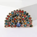 Alloy Rhinestone Peacock Brooch Pin For Statement Fashion Accessories view 6