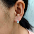 Minimalist Heart To Heart Ear Cuff Earrings For Women, Metal Water Drop Shape Versatile Jewelry view 3