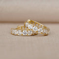 2023 Korean Style Classic Hollow Round Hoop Earrings Elegant Versatile Ear Cuffs view 3