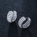 Vintage Geometric Metal Hoop Earrings For Women, European American Fashion Round Circle Ear Jewelry view 3