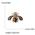 Alloy Enamel Bee Brooch For Minimalist Coat And Apparel Accessories view 5
