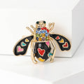 Alloy Enamel Bee Brooch For Minimalist Coat And Apparel Accessories view 2