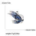 Alloy Enamel Rhinestone Butterfly Brooch Pin For Fashion Apparel view 5