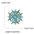 Alloy Turkish Eight Point Star Brooch Pin For Bohemian Outfits view 5