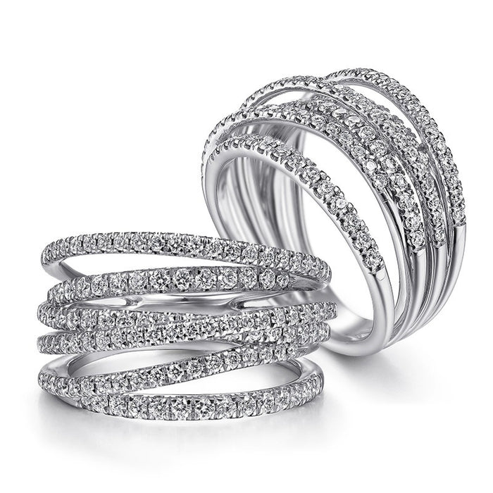 Exquisite Morse Code Ring Hip Hop Wrapped Line Band Heavy Sparkling Memorial Fashion Jewelry