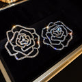 Rhinestone Hollow Flower Alloy Brooch, European Statement Fashion Pin For Women view 2