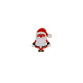 Creative Gingerbread Man Santa Claus Brooch, Cartoon Christmas Tree Enamel Clothing Pin view 5