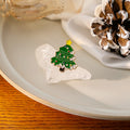 Creative Gingerbread Man Santa Claus Brooch, Cartoon Christmas Tree Enamel Clothing Pin view 4